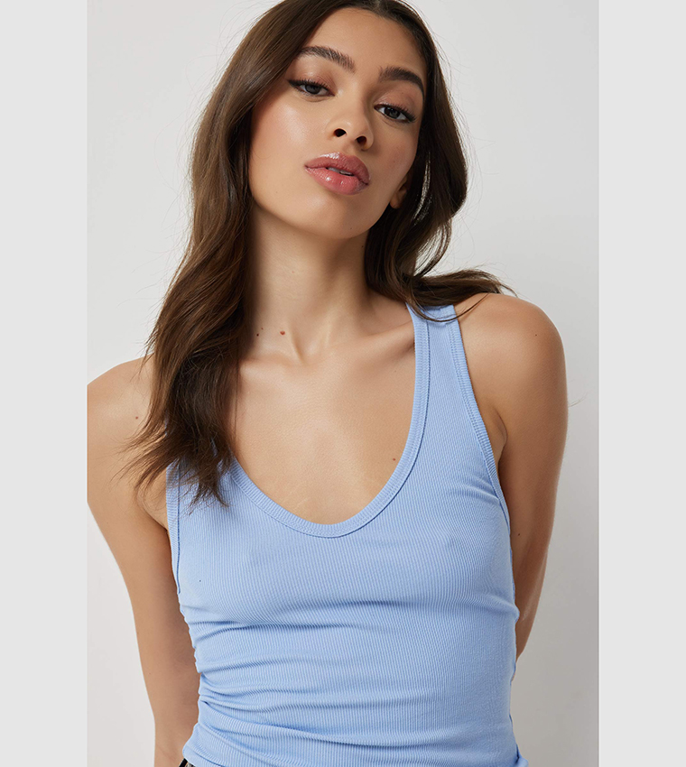 Ardene  Sleeveless Tops - Blue Sleeveless Tops