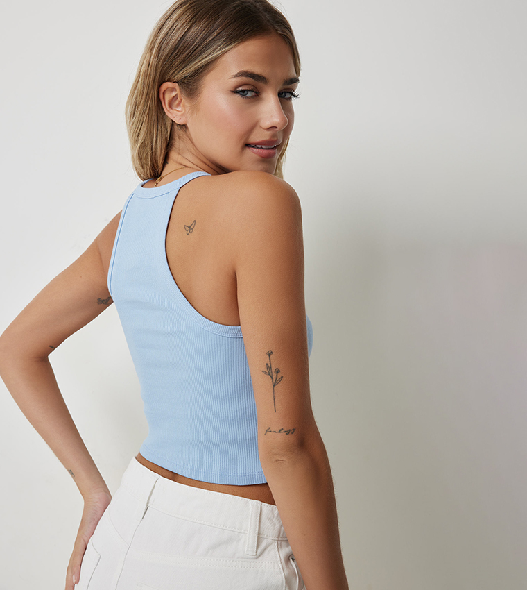 اردين  توبات بلا أكمام  - أزرق Sleeveless Tops