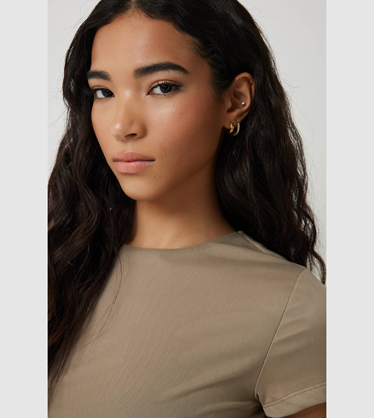 Asymmetric Ruched Side T-Shirt