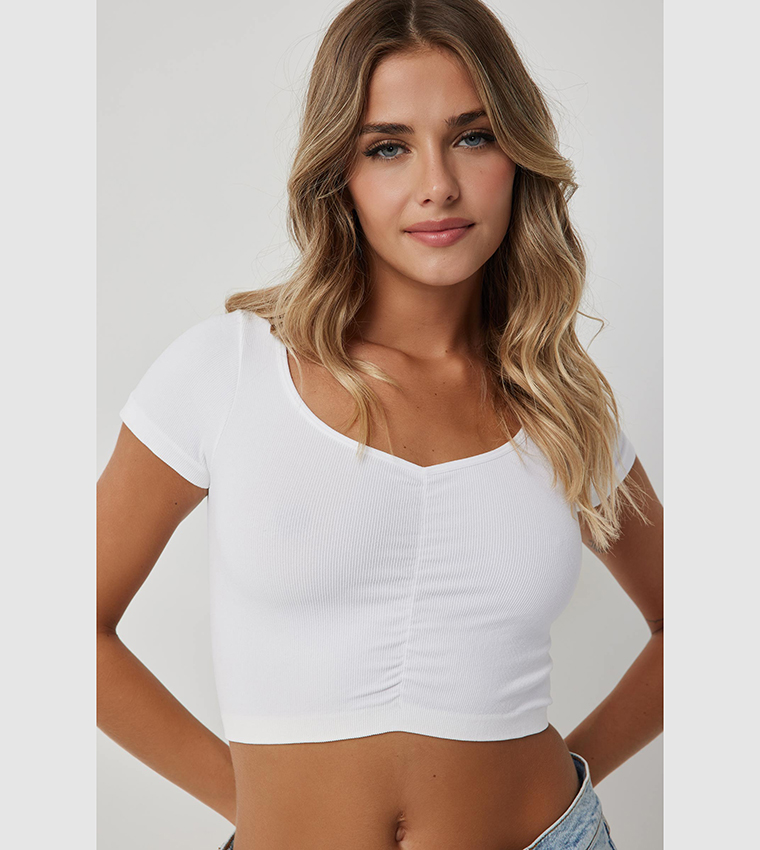 Ardene  Cropped Tops - White Cropped Tops
