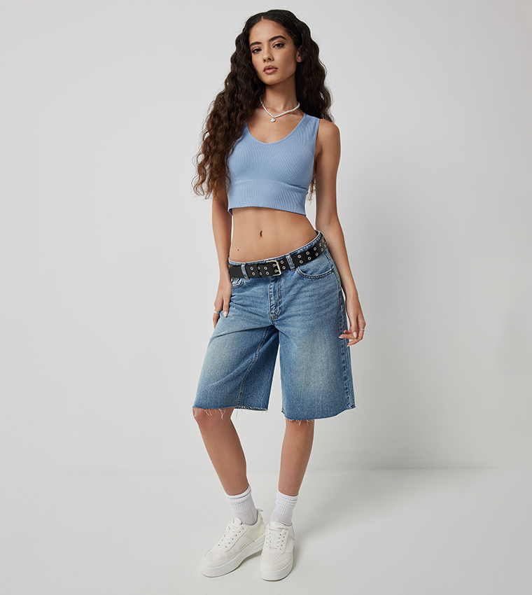 Ardene  Cropped Tops - Blue Cropped Tops