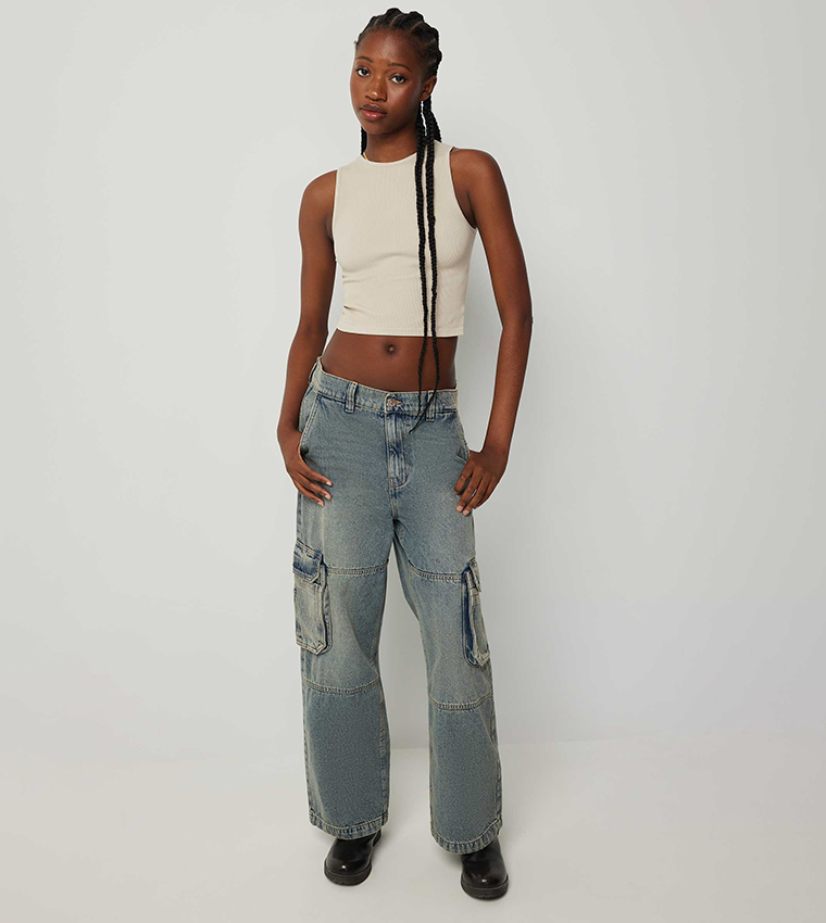Ardene  Sleeveless Tops - Beige Sleeveless Tops