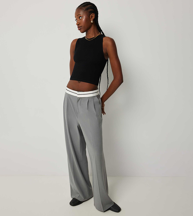 Ribbed Cropped Tank Top