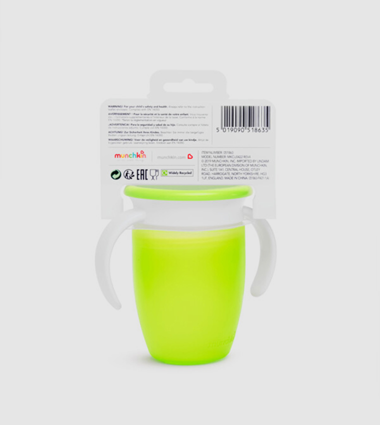 Babygrow Miracle Trainer Cup with Green Lid, 7oz