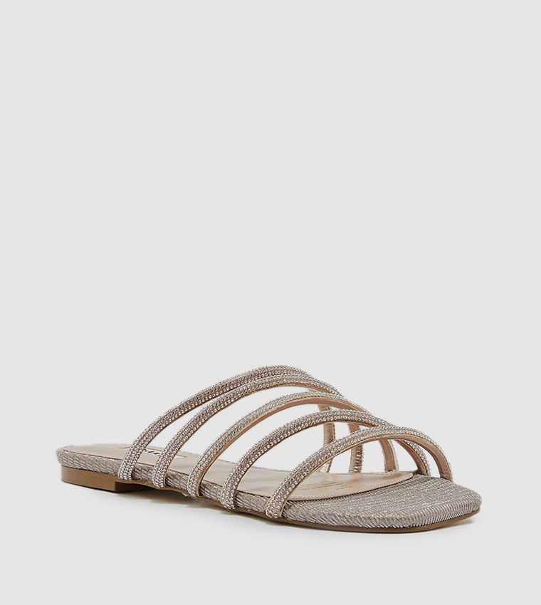 Diamante Strap Flats