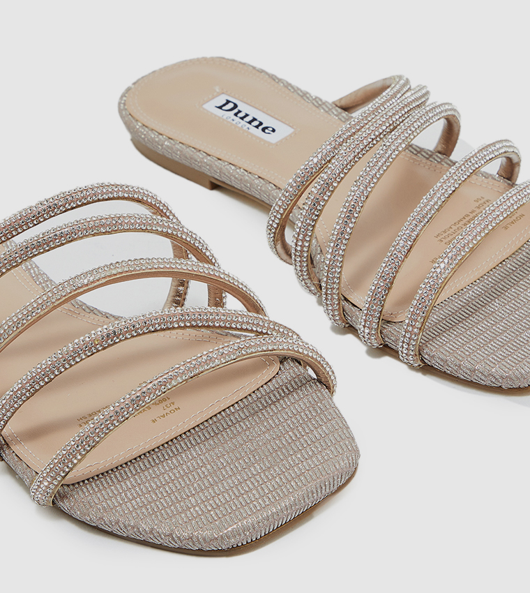 Diamante Strap Flats