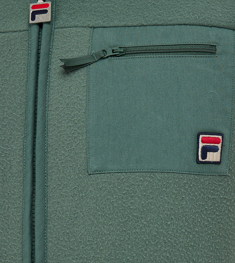 Polar Fleece Twill Patch Gilet