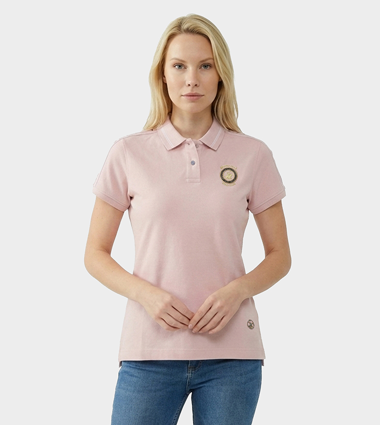 Logo Detail Short Sleeves Polo T-Shirt