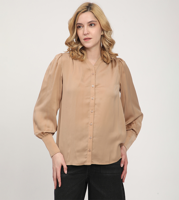 Solid Long Sleeves Shirt