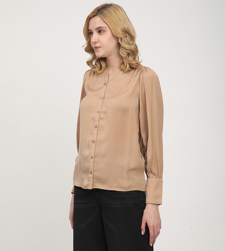 Solid Long Sleeves Shirt
