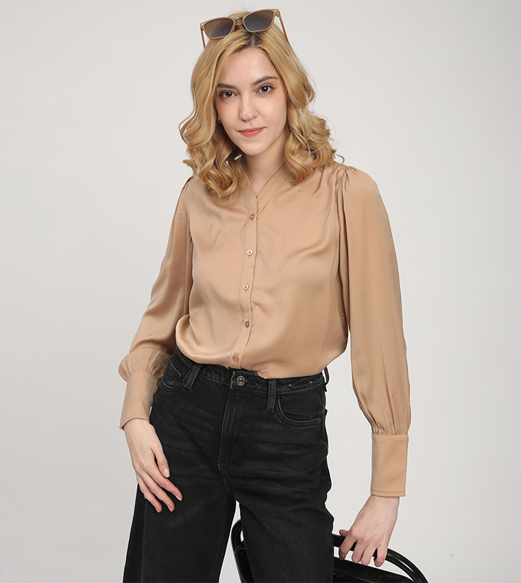 Solid Long Sleeves Shirt