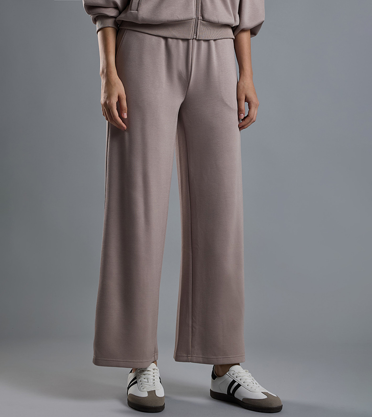 Solid Sweatpants with Elastic Waist