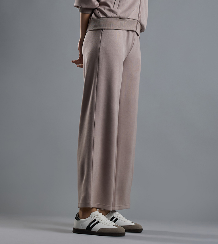 Solid Sweatpants with Elastic Waist