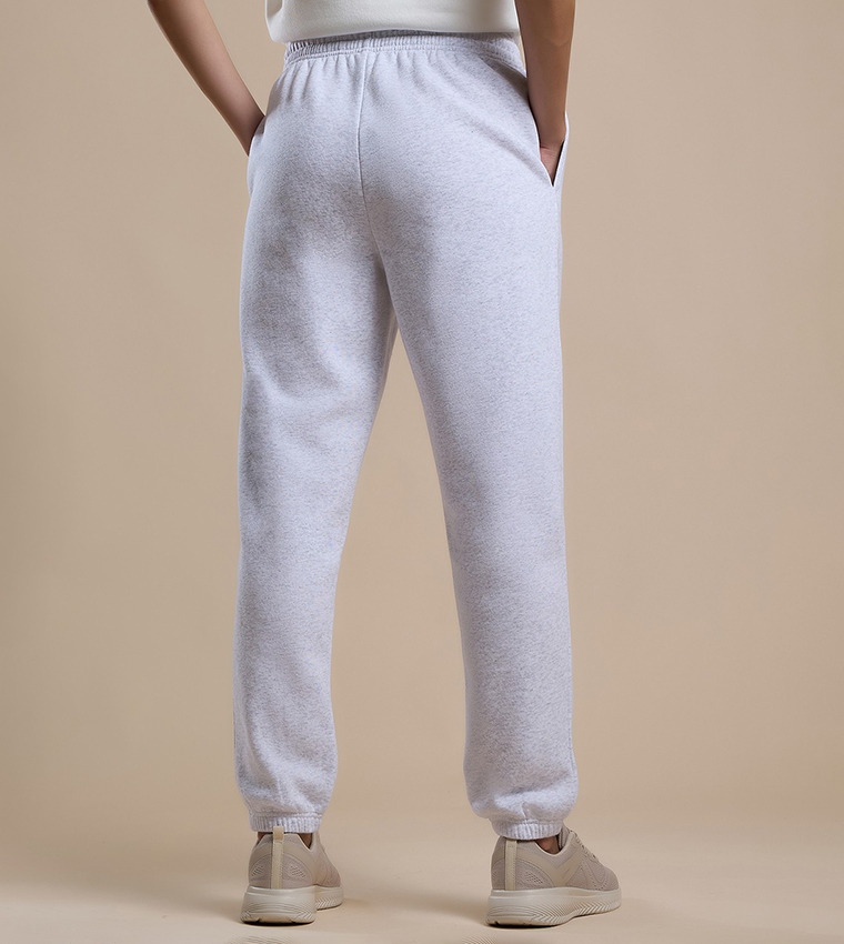 Solid Joggers with Drawstring Waist