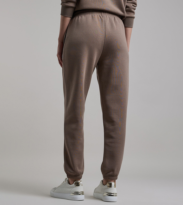 Print Detail Joggers with Drawstring Waist