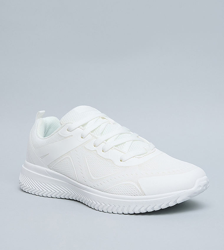 Knitted Lace Up Sports Shoes