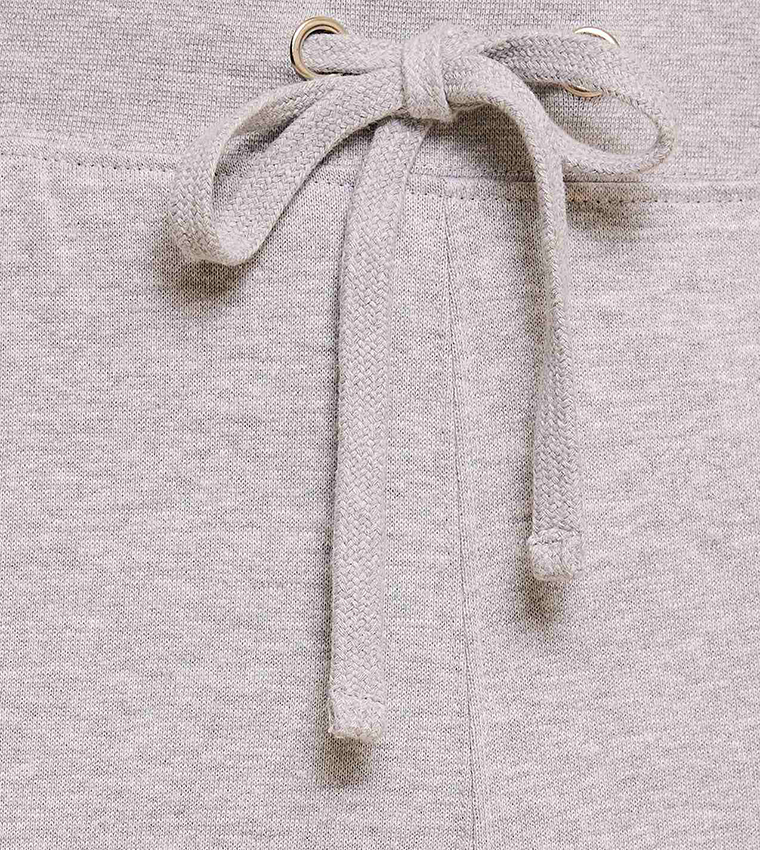 Appliqued Joggers with Drawstring Waist