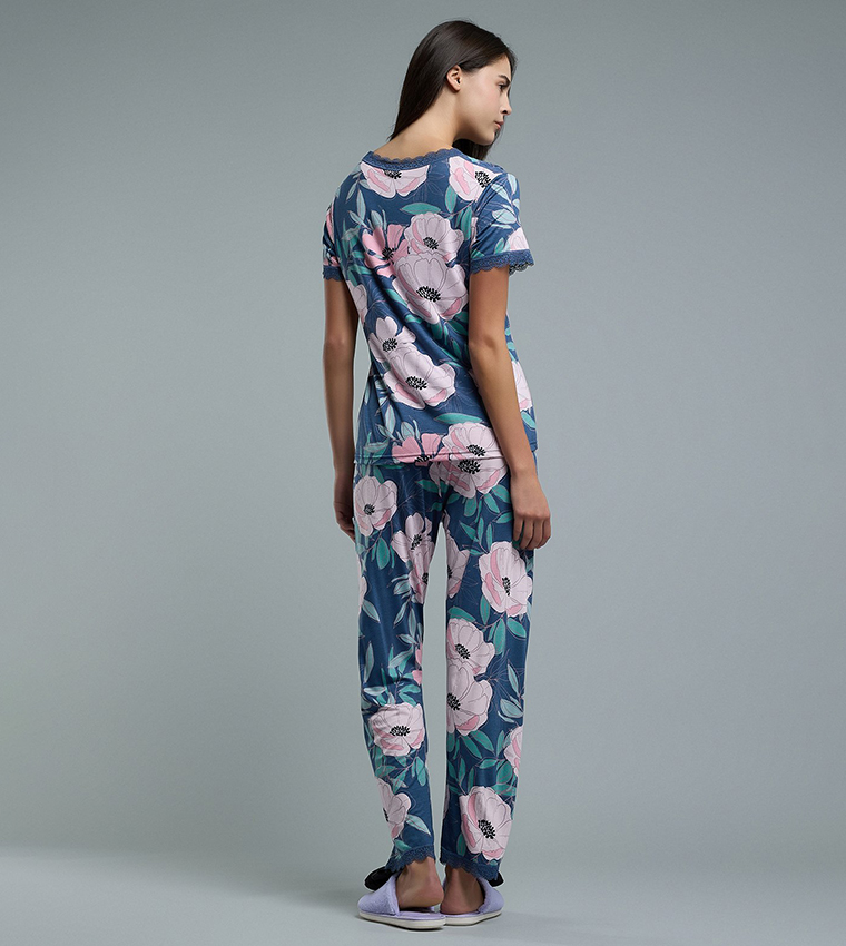 Floral Print Pyjama Set