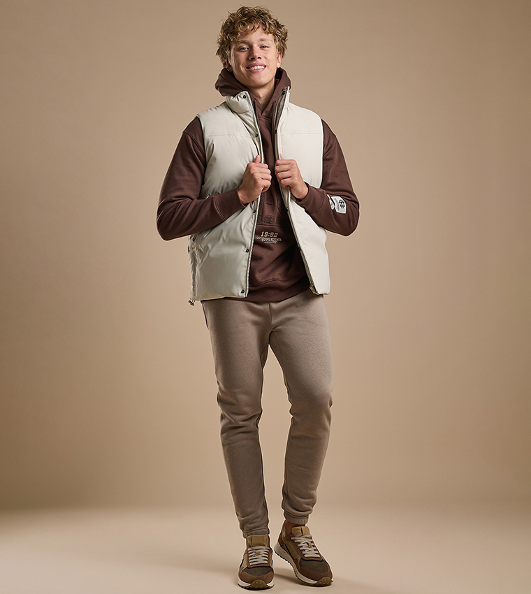 Quilted Gilet with Zipper Closure