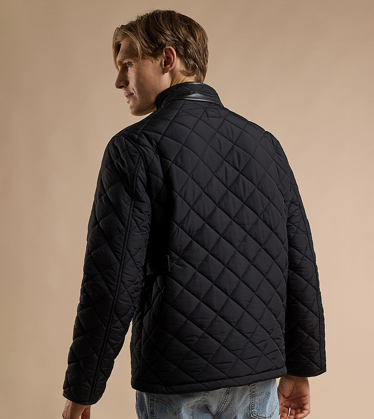 Quilted Jacket with Button Closure