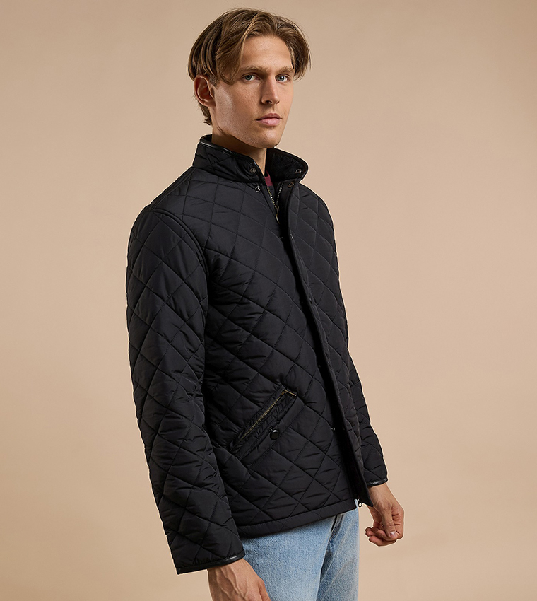 Quilted Jacket with Button Closure