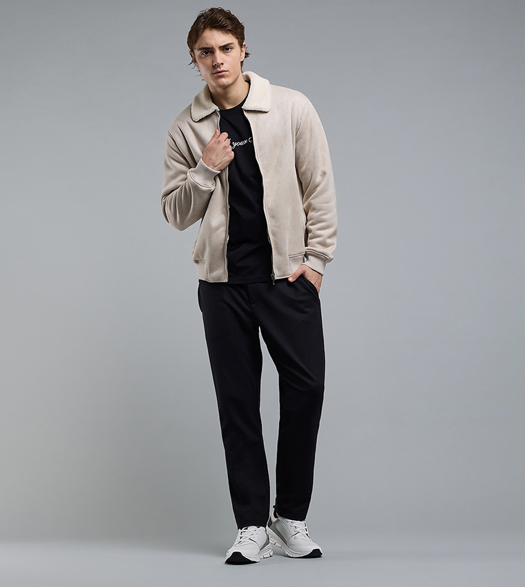 R&B  Casual Jackets - Beige Casual Jackets
