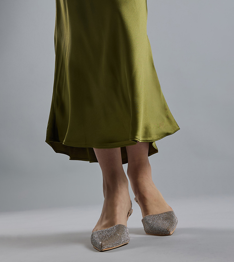 Embellished Slingback Pumps