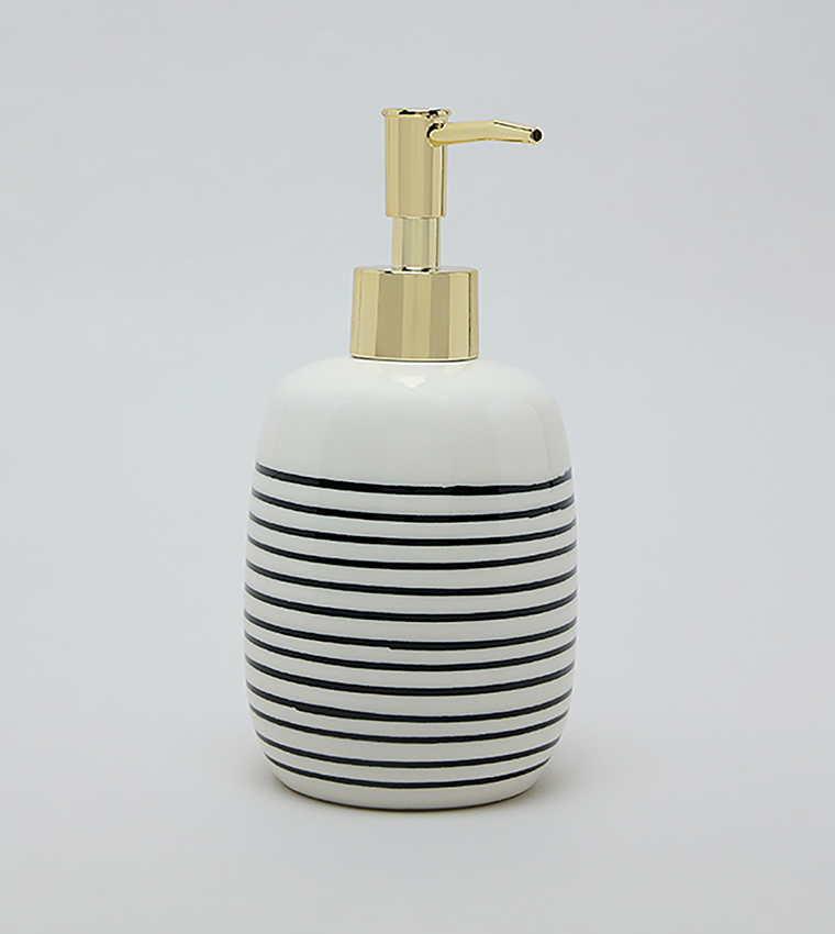 Striped Soap Dispenser