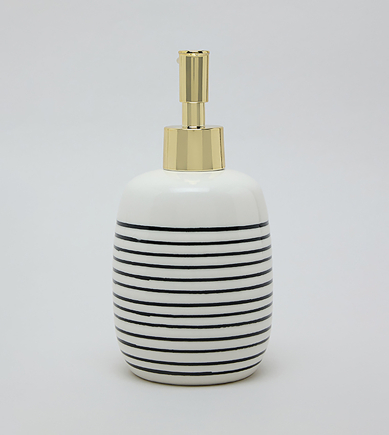 Striped Soap Dispenser