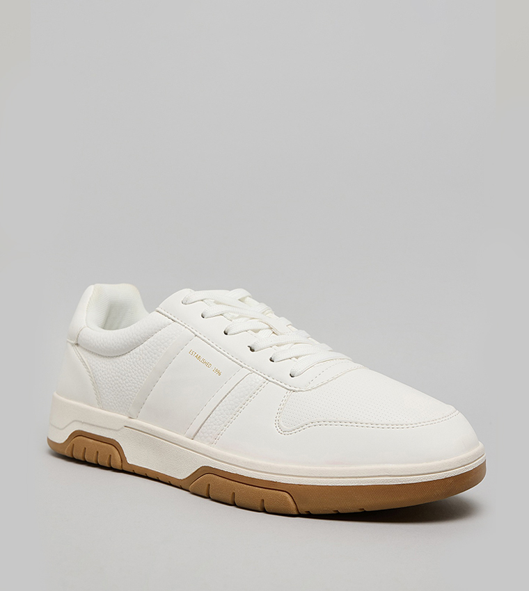 Textured Lace Up Sneakers