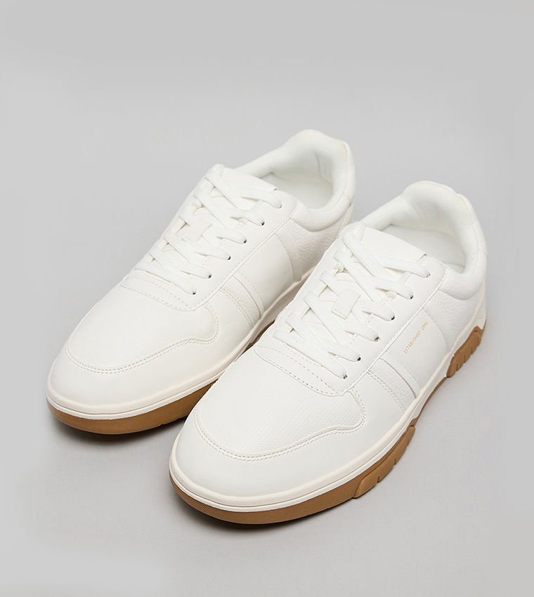 Textured Lace Up Sneakers