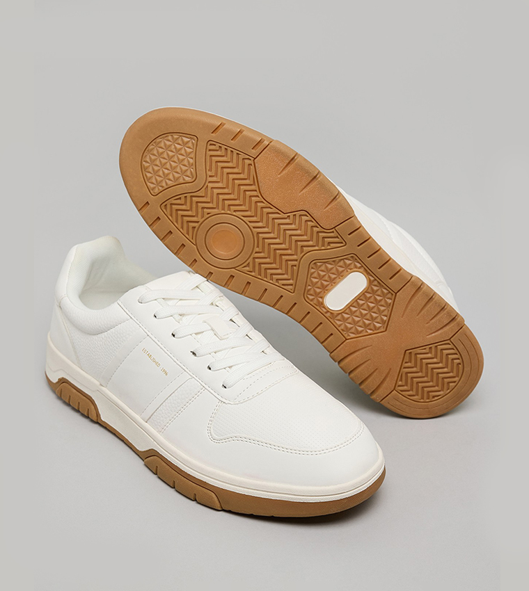 Textured Lace Up Sneakers