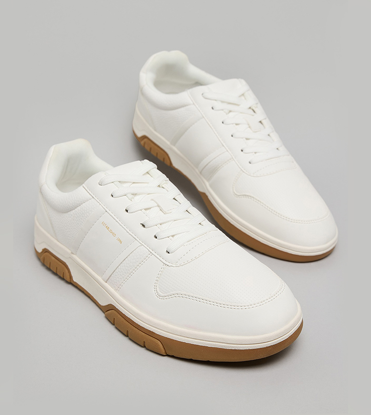 Textured Lace Up Sneakers