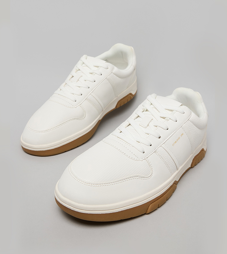 Textured Lace Up Sneakers