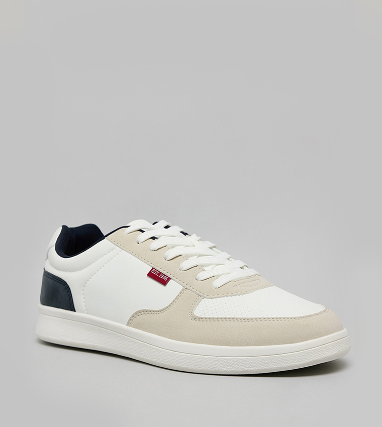 Color Block Lace Up Sneakers