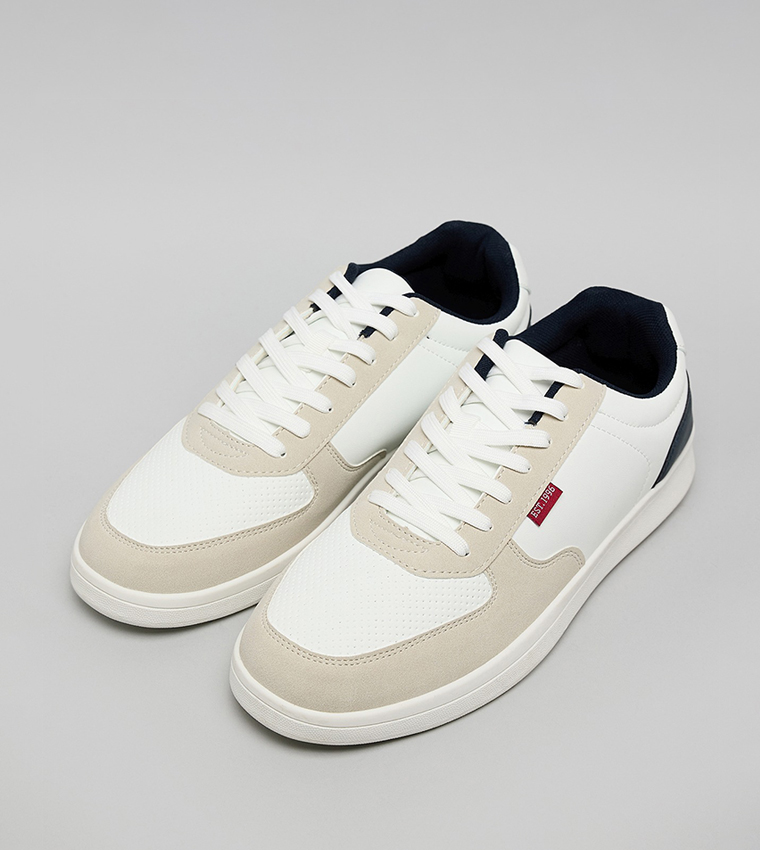 Color Block Lace Up Sneakers