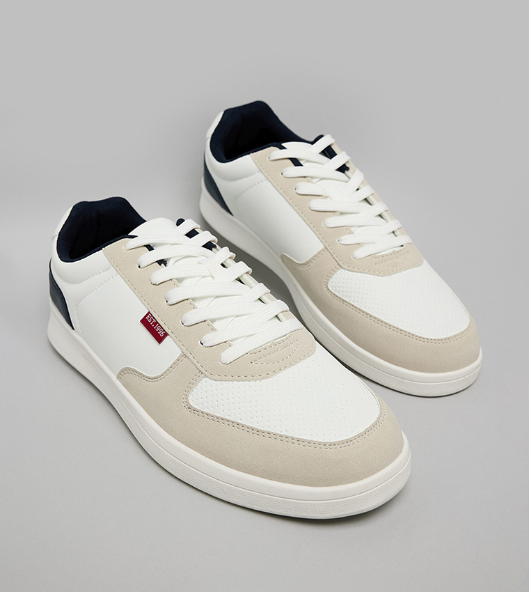 Color Block Lace Up Sneakers