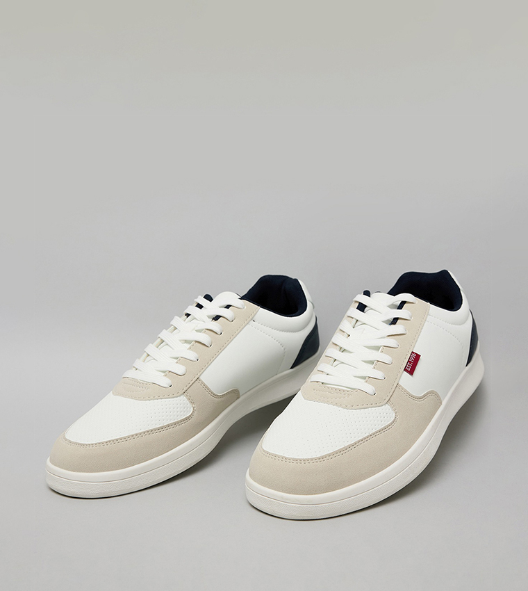 Color Block Lace Up Sneakers