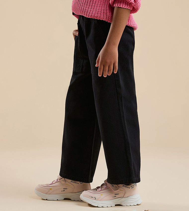 بنطال واسع سادة بزر 