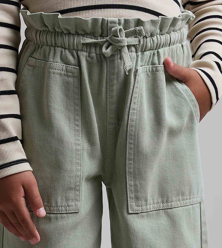 بنطال واسع سادة بزر 