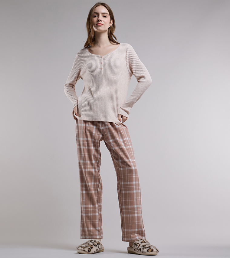 Plaid Pyjama Set