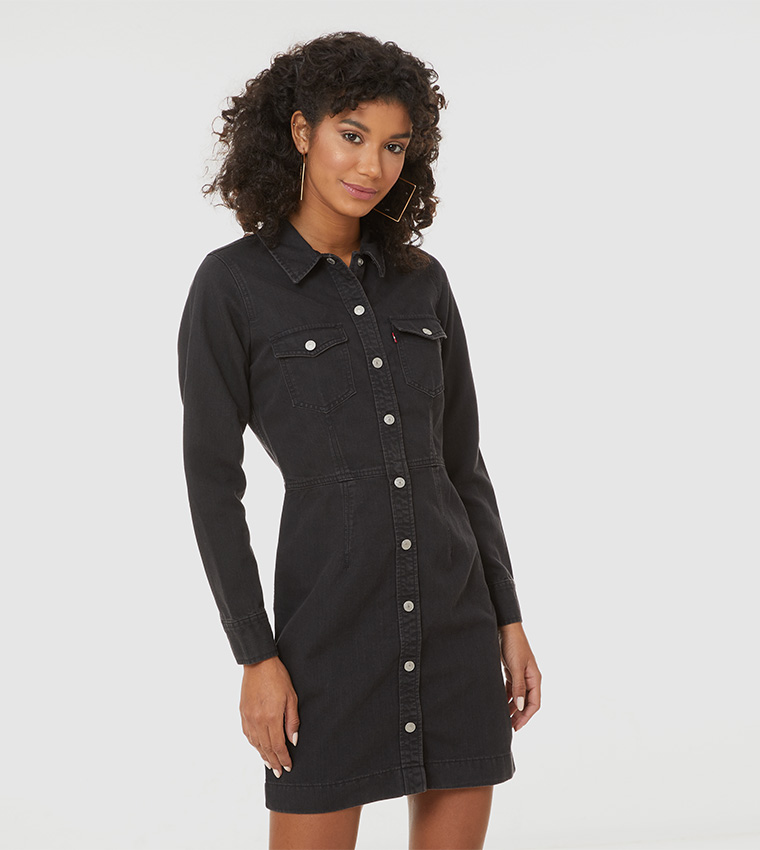 white christmas dresses Levis Ellie Denim Dress – Dolls Kill main image 1