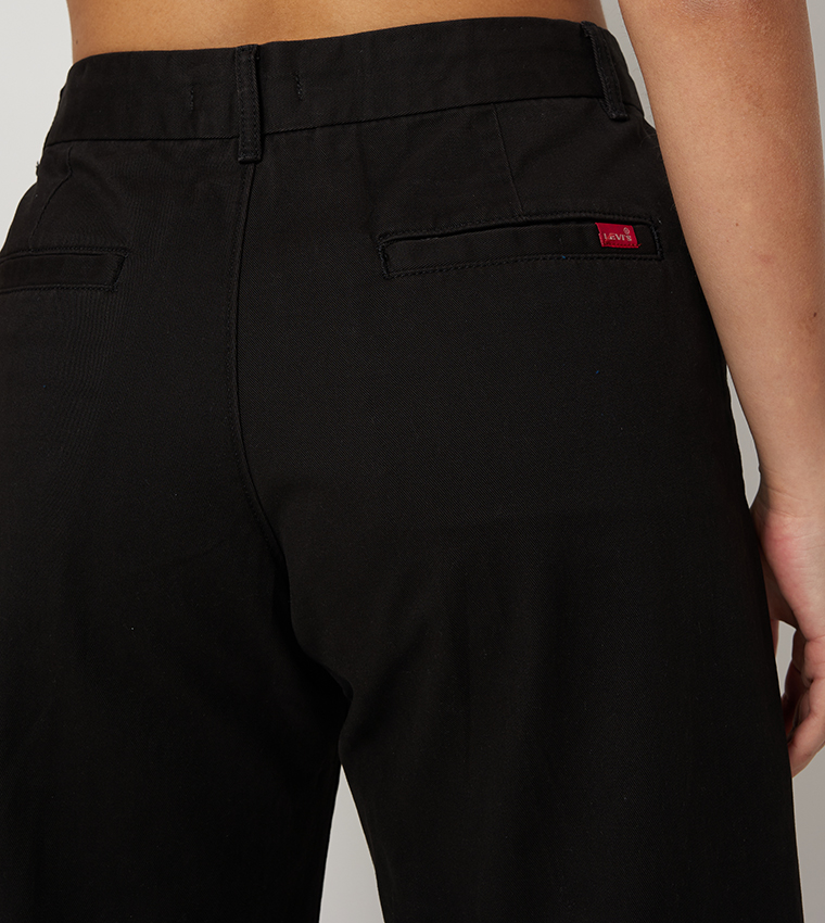 Solid Baggy Trousers