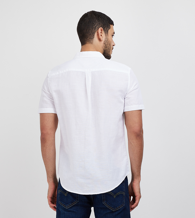 Pocket Detail Short Sleeves Shirt