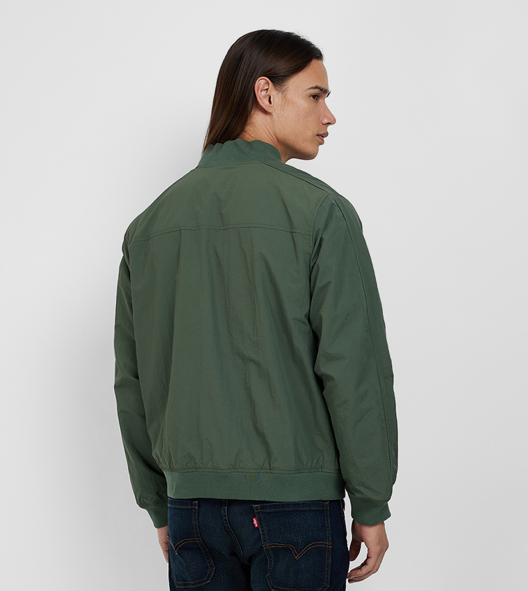 Zippered Bomber Jacket