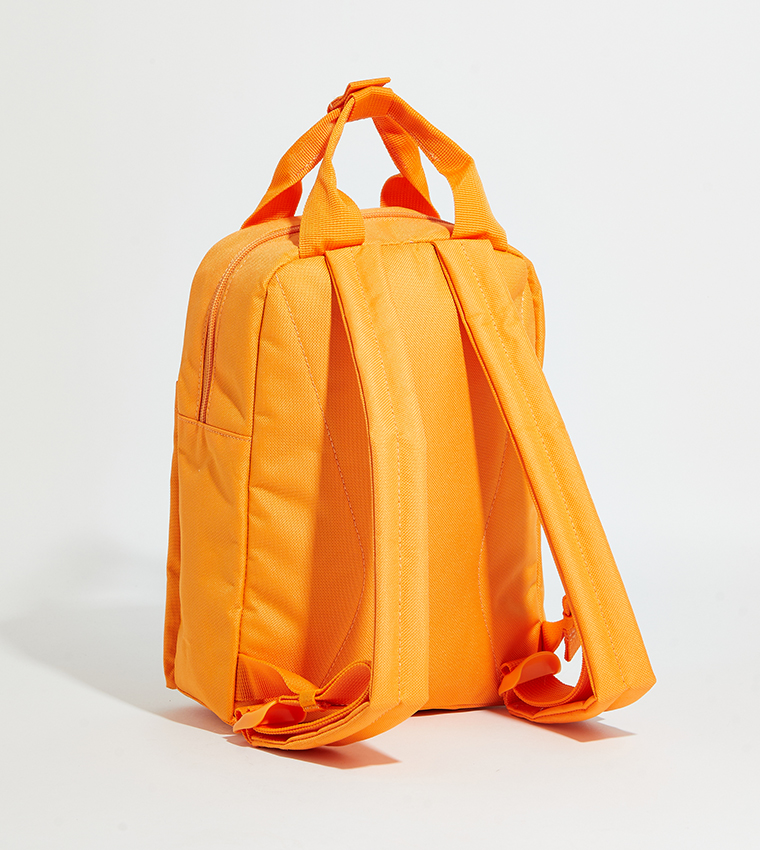 Logo Detail Zip Backpack