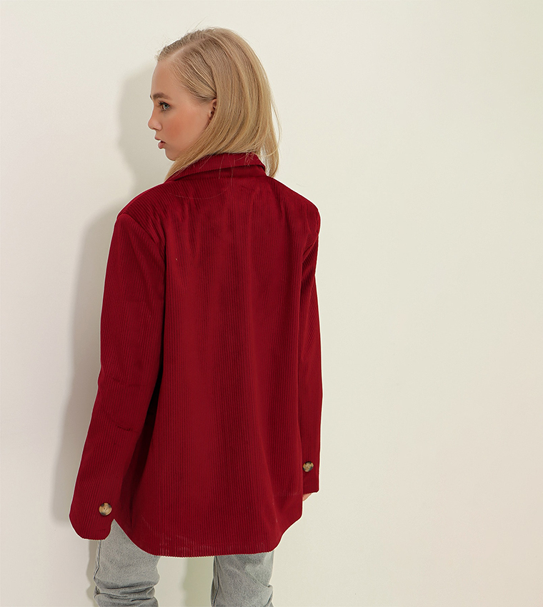 سترة مخمل منسوجة