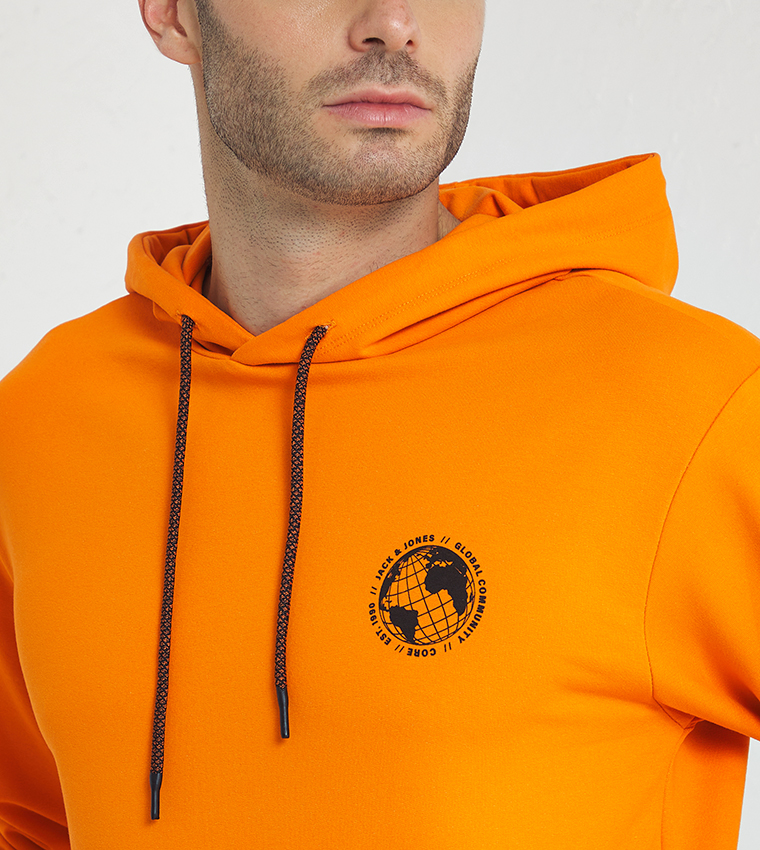 Back-Printed Long Sleeves Hoodie
