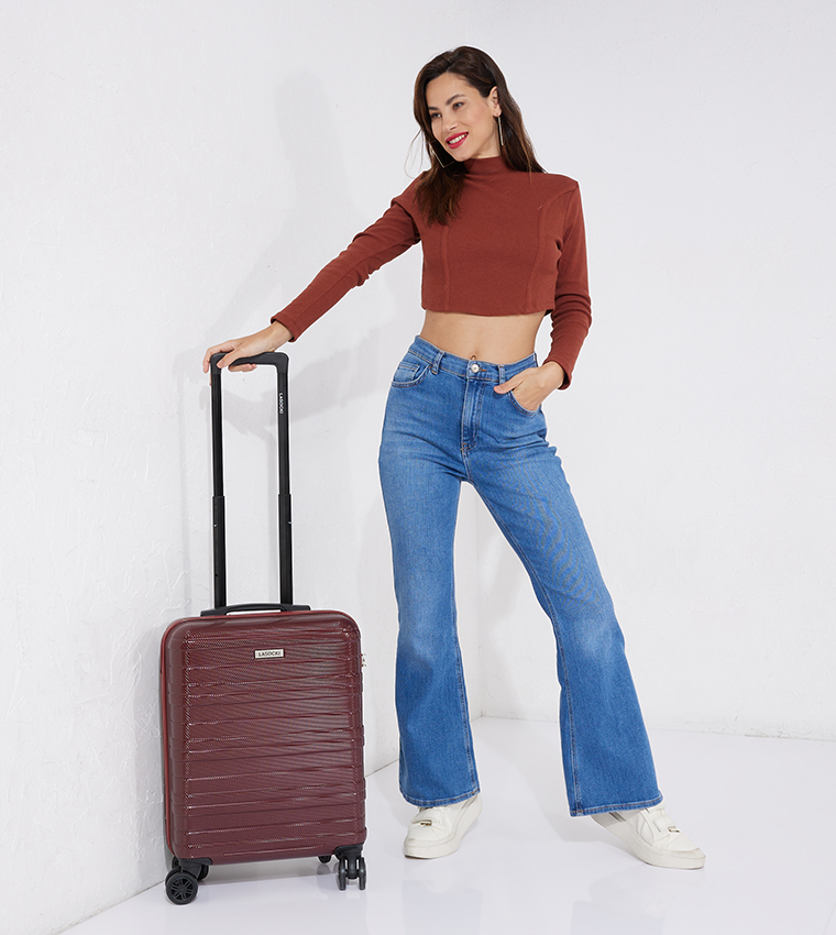 Textured Trolley Bag