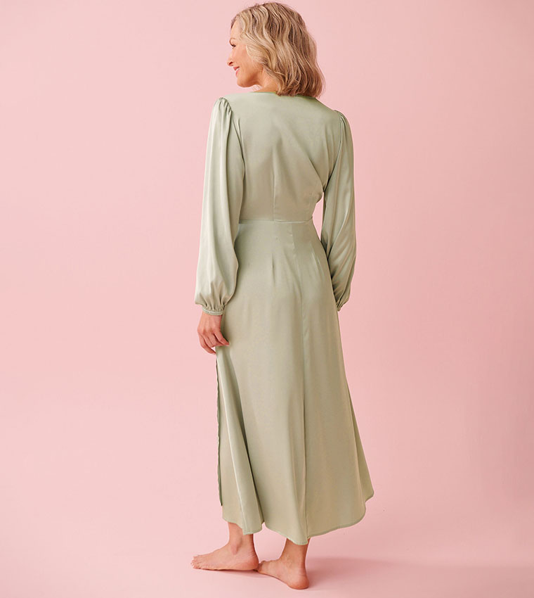 Satin Long Sleeves Sleepshirt
